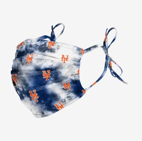 NWT Unisex New York Mets FOCO Pleated Face Mask - Picture 4 of 8